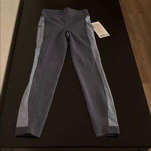 Stylish Gray Leggings lululemon Fast and Free HR Tight 25” 3 Pkt Glow